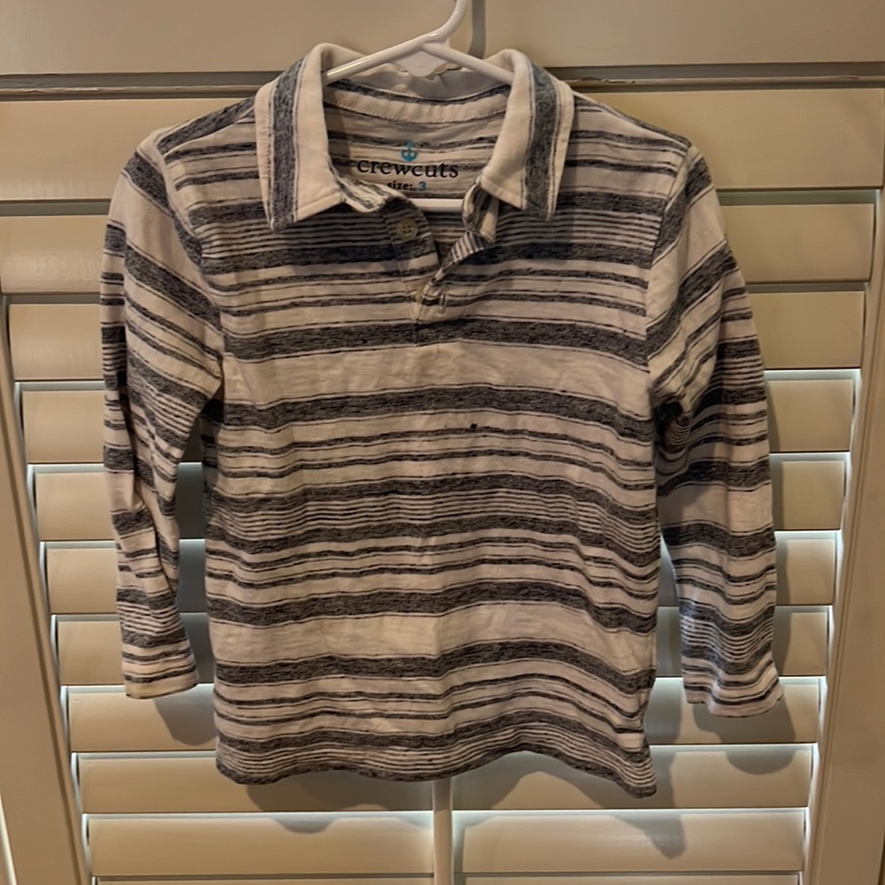 Crewcuts Boys collared tshirt. Sz 3t. EUC